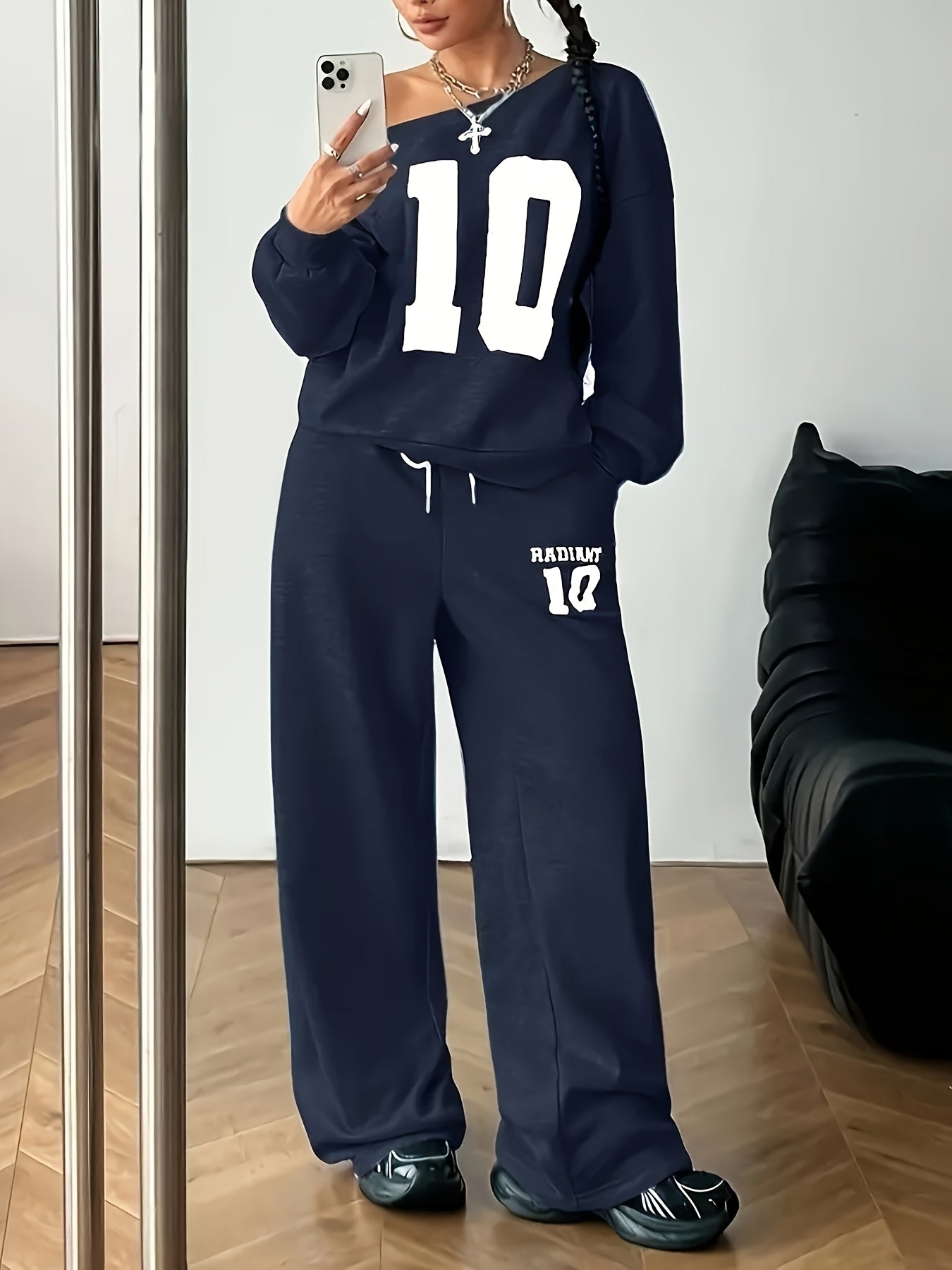 Ensemble Femme 2 Pièces Casual – Sweat & Pantalon Jogger Épais