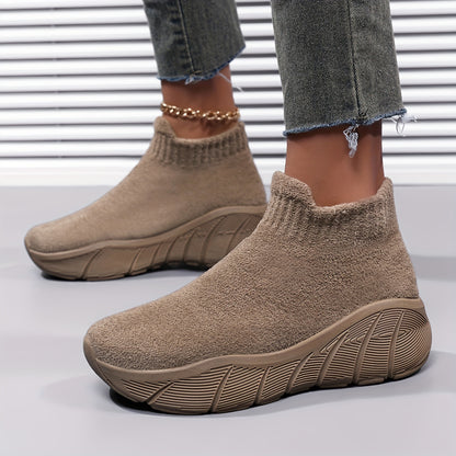 Baskets femme chaudes doublées polaire – Légères & confortables