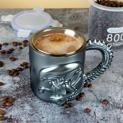 Mug Alien Xenomorph 3D 🛸 – Tasse inox unique pour fans Sci-Fi GTIJARA