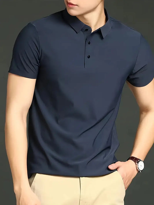 Polo été homme Ice Silk – Ultra léger, respirant & anti-UV