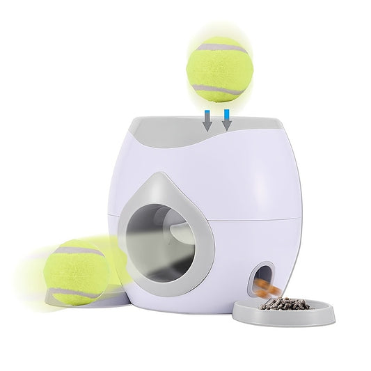Lanceur de balle interactif & distributeur de friandises pour chiens