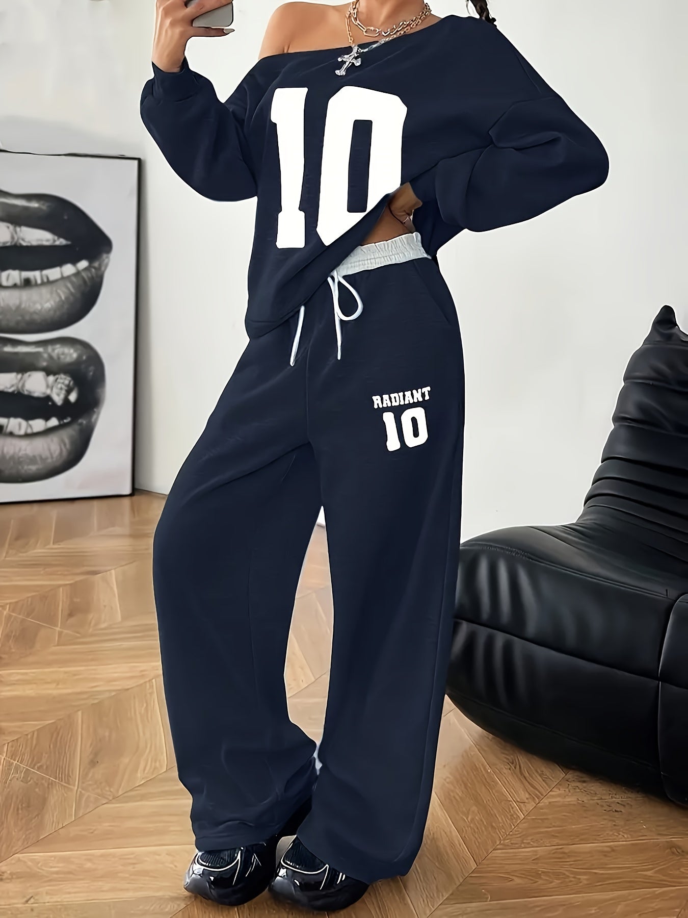 Ensemble Femme 2 Pièces Casual – Sweat & Pantalon Jogger Épais