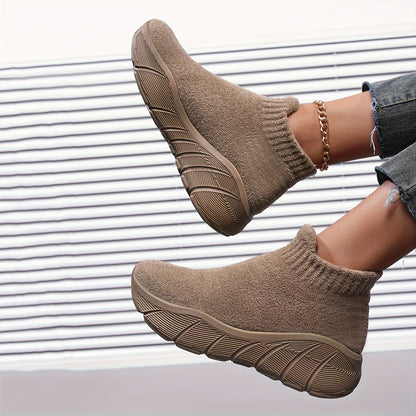 Baskets femme chaudes doublées polaire – Légères & confortables
