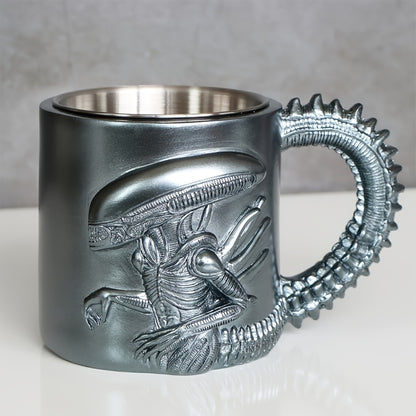 Mug Alien Xenomorph 👽 – Tasse 3D inox & résine futuriste
