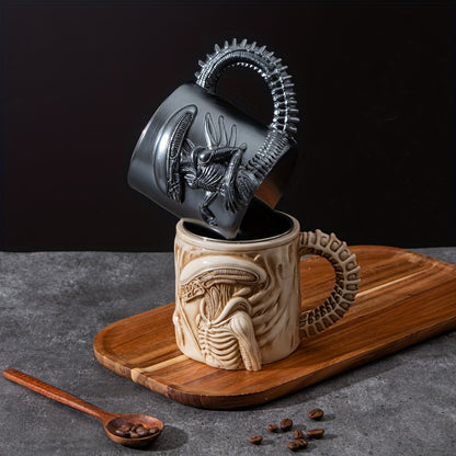 Mug Alien Xenomorph 3D 🛸 – Tasse inox unique pour fans Sci-Fi GTIJARA