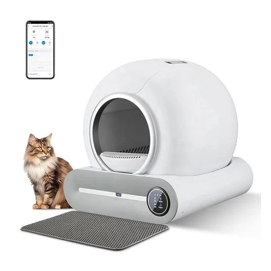 Litière automatique chat 65L intelligente autonettoyante