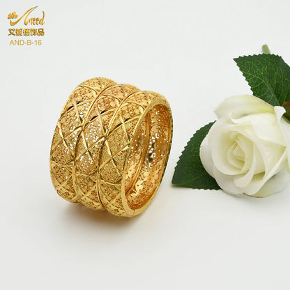 Bracelet & Bangles Femme Couleur Or 24K – Style Oriental Luxe