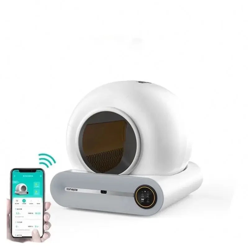 Litière automatique chat 65L intelligente autonettoyante