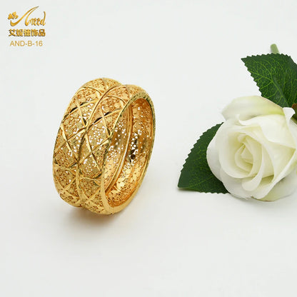 Bracelet & Bangles Femme Couleur Or 24K – Style Oriental Luxe