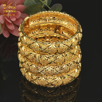 Bracelet & Bangles Femme Couleur Or 24K – Style Oriental Luxe