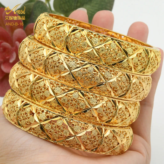 Bracelet & Bangles Femme Couleur Or 24K – Style Oriental Luxe