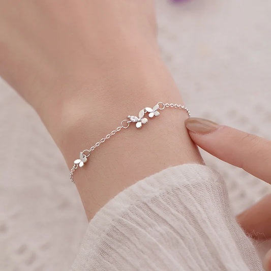 Bracelet Papillon Argent 925 – Bijou Femme Élégant