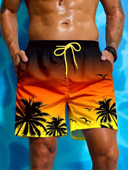 Short de Bain Homme Palmier – Léger, Respirant & Style Vacances