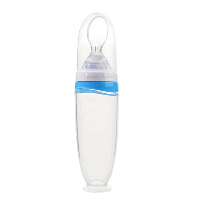 Cuillère Silicone Bébé 120ml – Alimentation Facile & Sécurisée