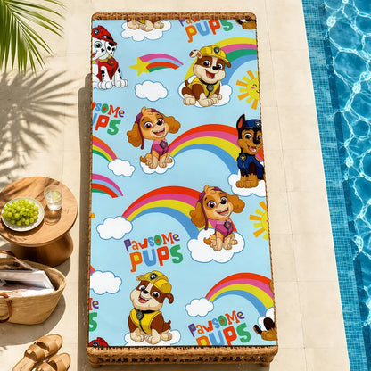 Serviette Enfant Motif Chien Dessin Paw Patrol – Plage, Bain & Piscine