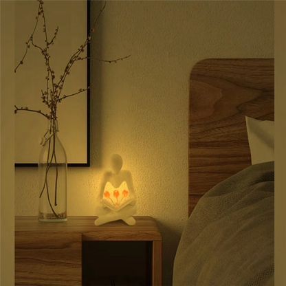 Lampe Tulipe Abstraite 🌷 – Sculpture lumineuse décorative