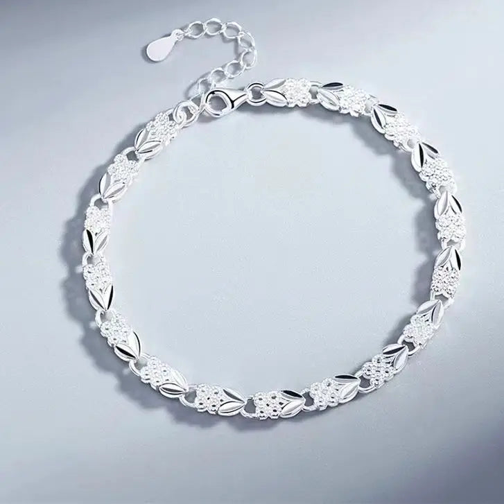 Bracelet Cœur Argent 925 Style – Chaîne Ajustable Femme