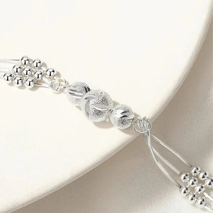 Bracelet femme argent 925 multi-rangs élégant ajustable
