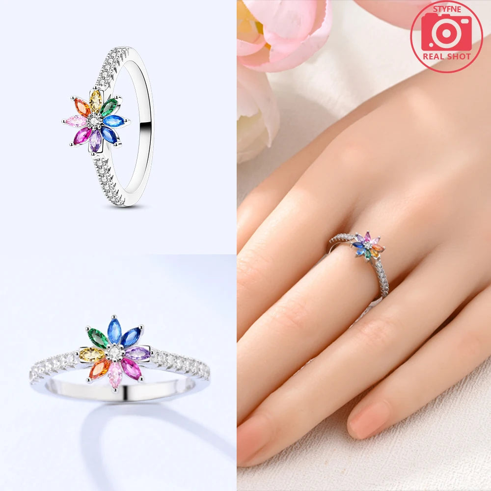 Bague Cœur Zircon Argent 925 – Élégante & Tendance Femme