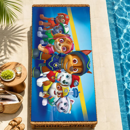 Serviette Enfant Motif Chien Dessin Paw Patrol – Plage, Bain & Piscine