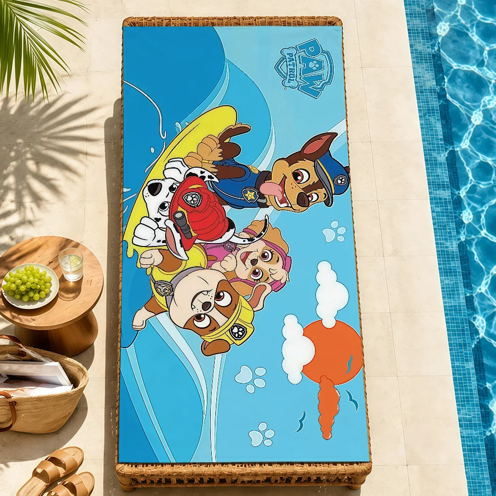 Serviette Enfant Motif Chien Dessin Paw Patrol – Plage, Bain & Piscine