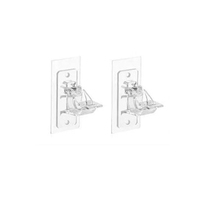 Support tringle rideau avec ou sans perçage adhésif – lot de 2