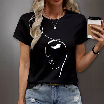 T-Shirt Femme Y2K Imprimé Aesthetic – Style Tendance