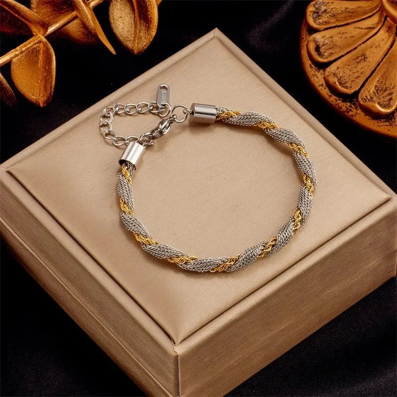Bracelets chic avec pendentif– Acier Titane