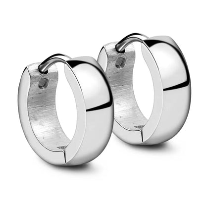Boucles d’Oreilles Créoles Dorées Femme – Acier Inoxydable