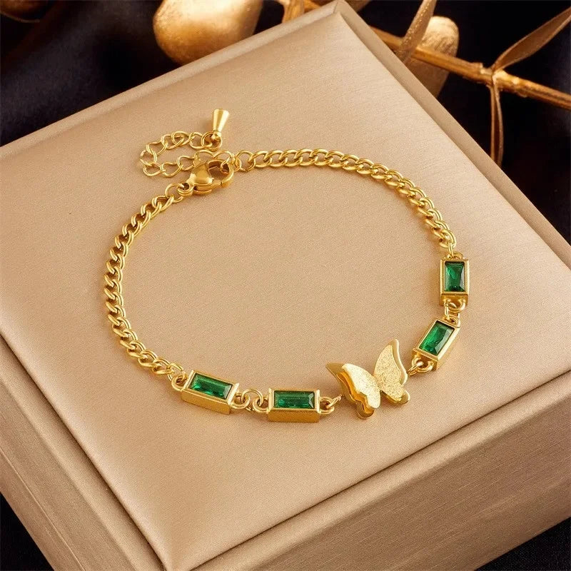 Bracelets chic avec pendentif– Acier Titane