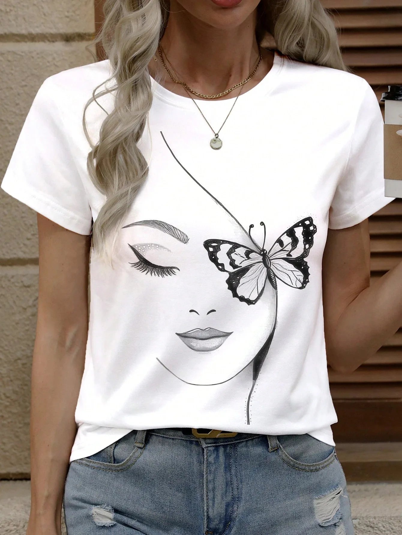 T-Shirt Femme Y2K Imprimé Aesthetic – Style Tendance