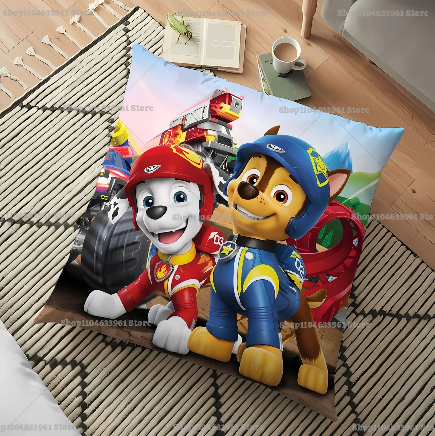 Housse de Coussin Enfant Motif Paw Patrol – Déco Chambre & Salon