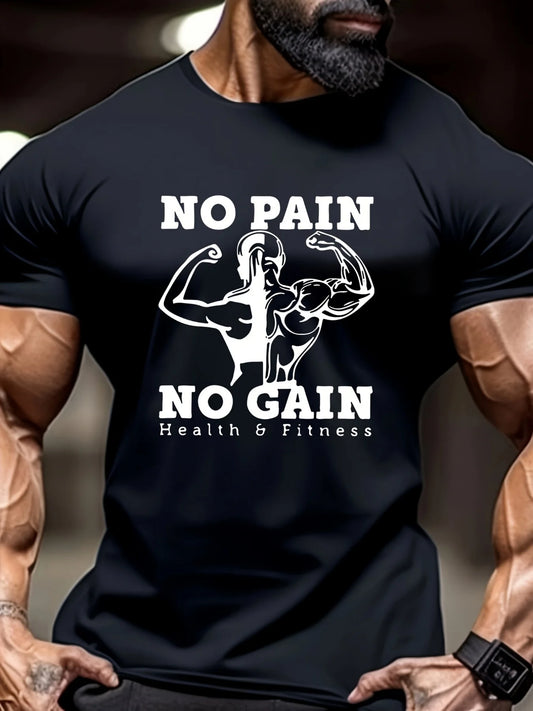 T-shirt homme été imprimé 3D lion – Gym & casual