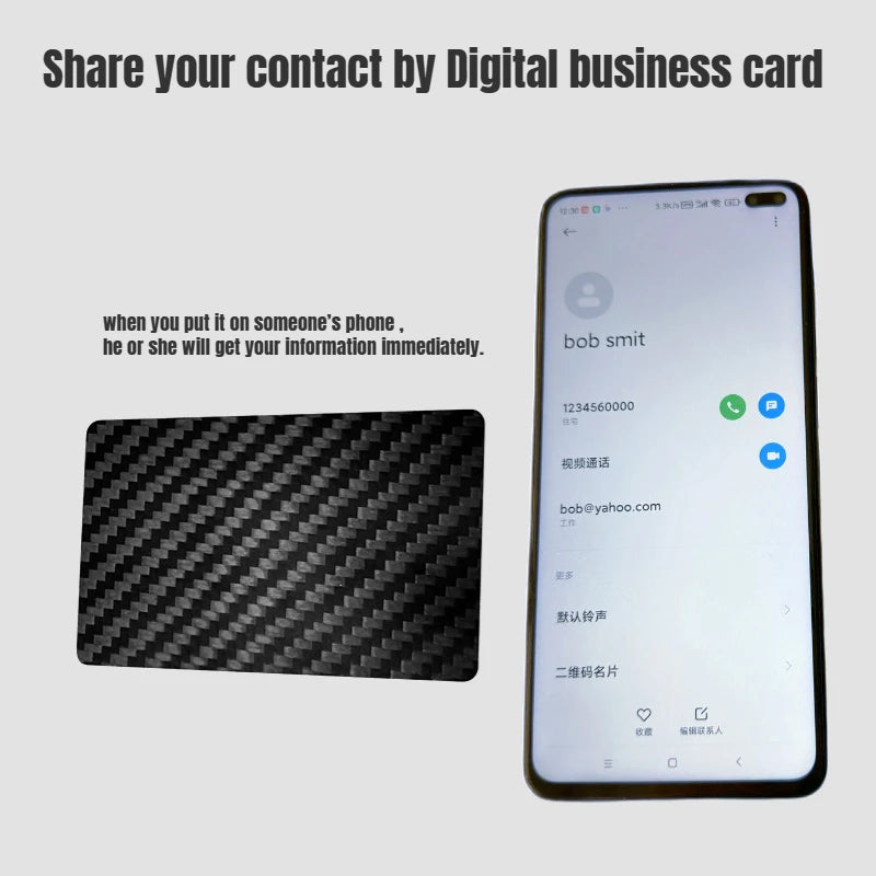 Carte NFC Digitale Rechargeable – Lot de 5 Cartes Pro