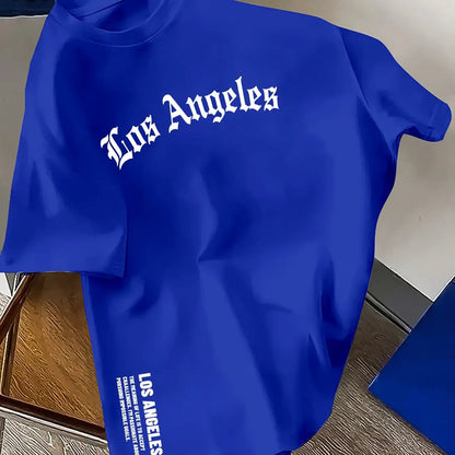 T-shirt Homme Los Angeles en Coton – Coupe Ample Casual & Confortable