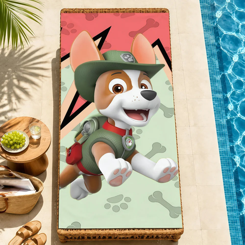 Serviette Enfant Motif Chien Dessin Paw Patrol – Plage, Bain & Piscine