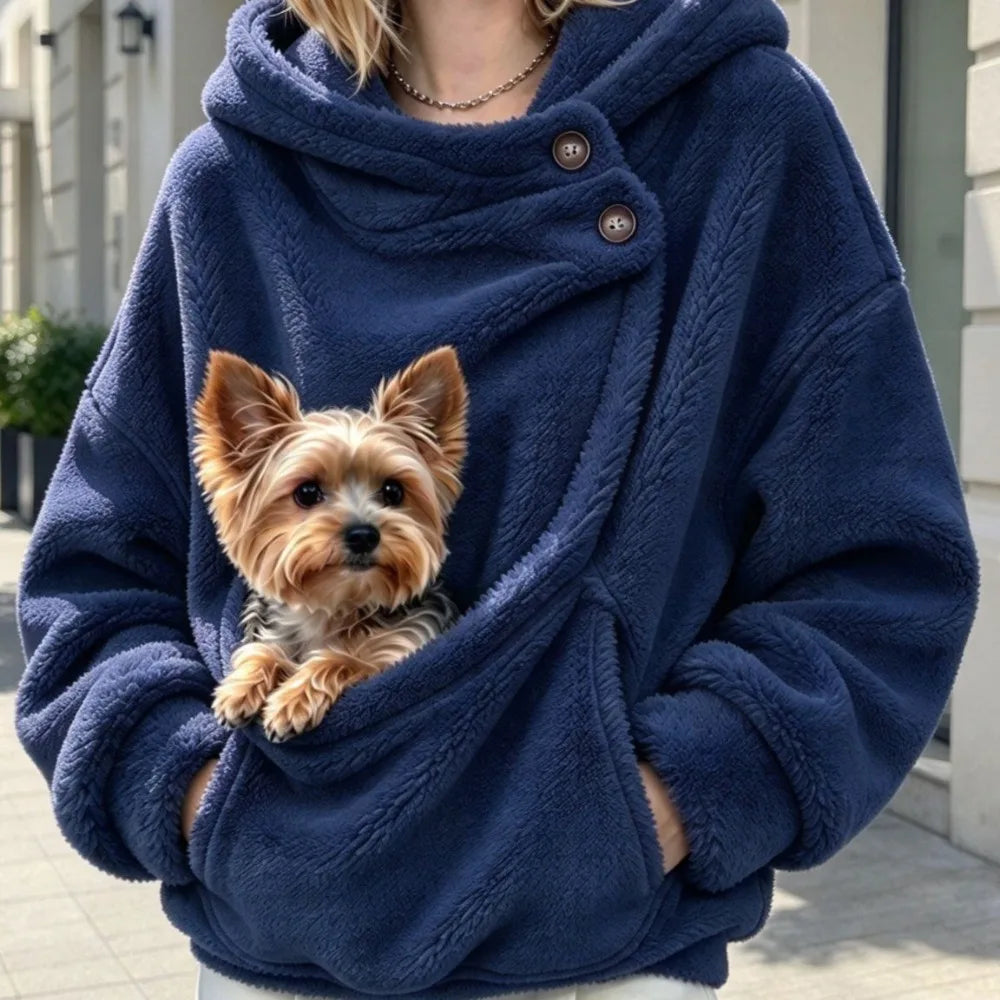Sweat Kangourou à Poche pour Chat&Chien – Hoodie à Capuche