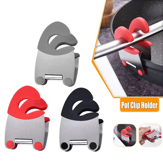 Support cuillère inox – Clip anti-chaleur pour casserole