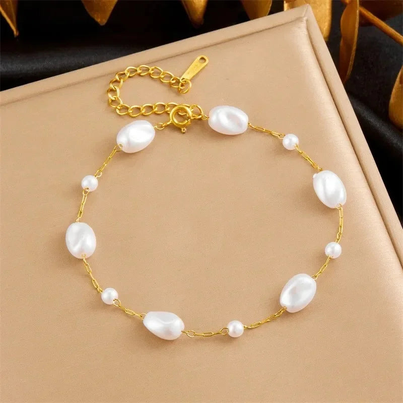 Bracelets chic avec pendentif– Acier Titane