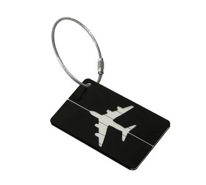 Étiquette Valise Aluminium – Tag Bagage Antiperte avec Nom
