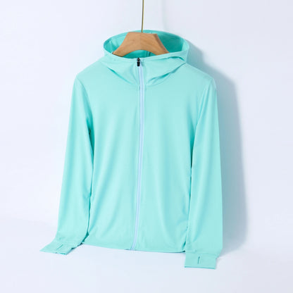 Veste UV Femme Ice Silk UPF 50+ – Légère, Zippée & Respirante