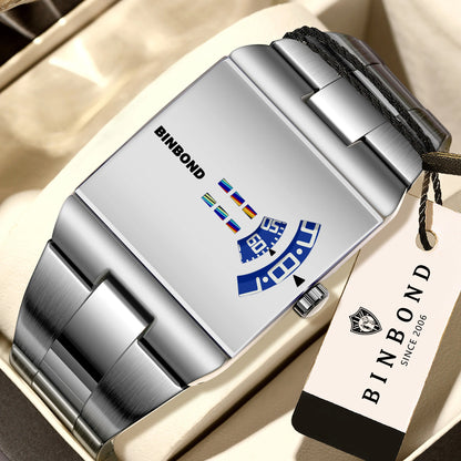 Montre Homme Quartz – Bracelet Acier, Style Sport & Business