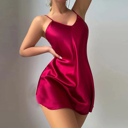 Nuisette femme 💋 – Élégante à bretelles fines & col V sexy