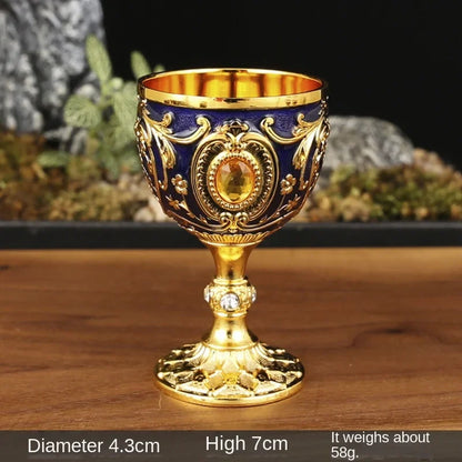 Calice Saint Graal ⚜️ – Coupe médiévale vintage gravée à la main