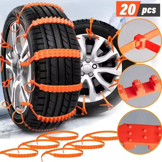 Chaînes neige voiture ❄️ – Kit antidérapant d’urgence hiver