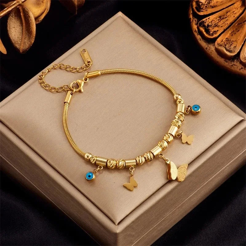 Bracelets chic avec pendentif– Acier Titane