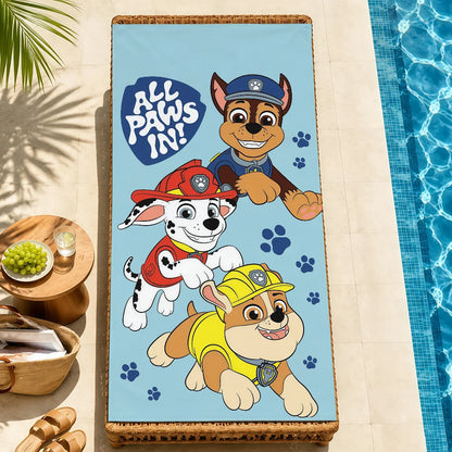 Serviette Enfant Motif Chien Dessin Paw Patrol – Plage, Bain & Piscine