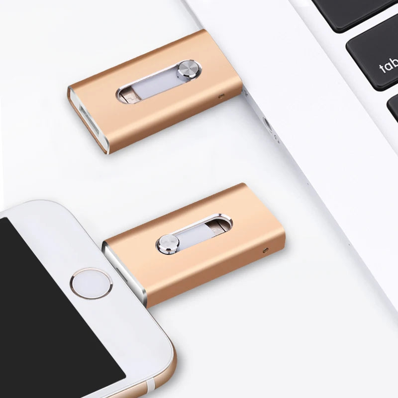 Clé USB 3-en-1 iPhone / Android / PC – Stockage 256Go à 2To
