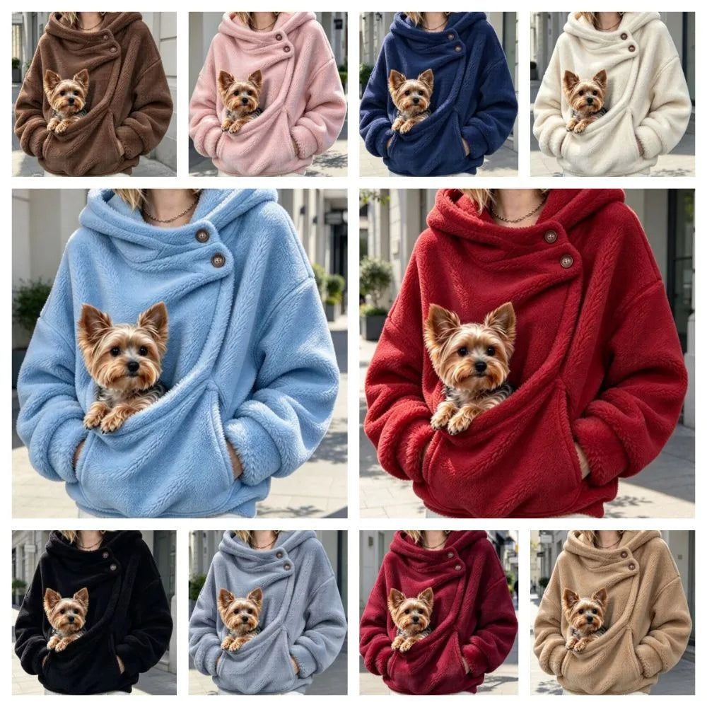 Sweat Kangourou à Poche pour Chat&Chien – Hoodie à Capuche
