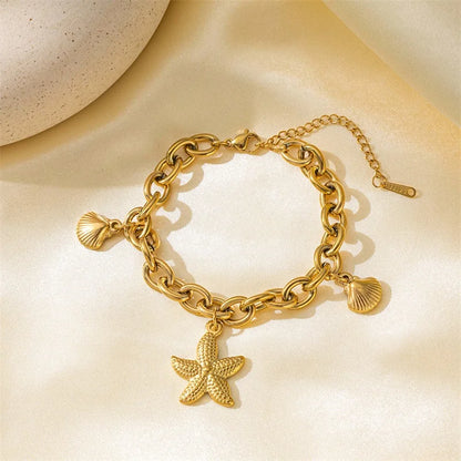 Bracelet Femme Étoiles & Lune – Plaqué Or